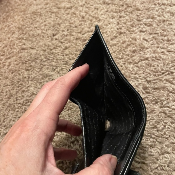 Burberry Plaid Canvas Wallet with Black Trim - Picture 3 of 4